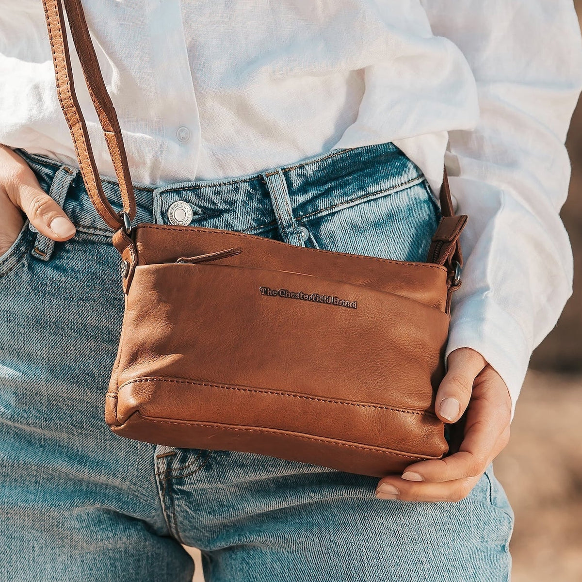 The Chesterfield Brand - Salerno Crossbodyväska #Färg_Konjak