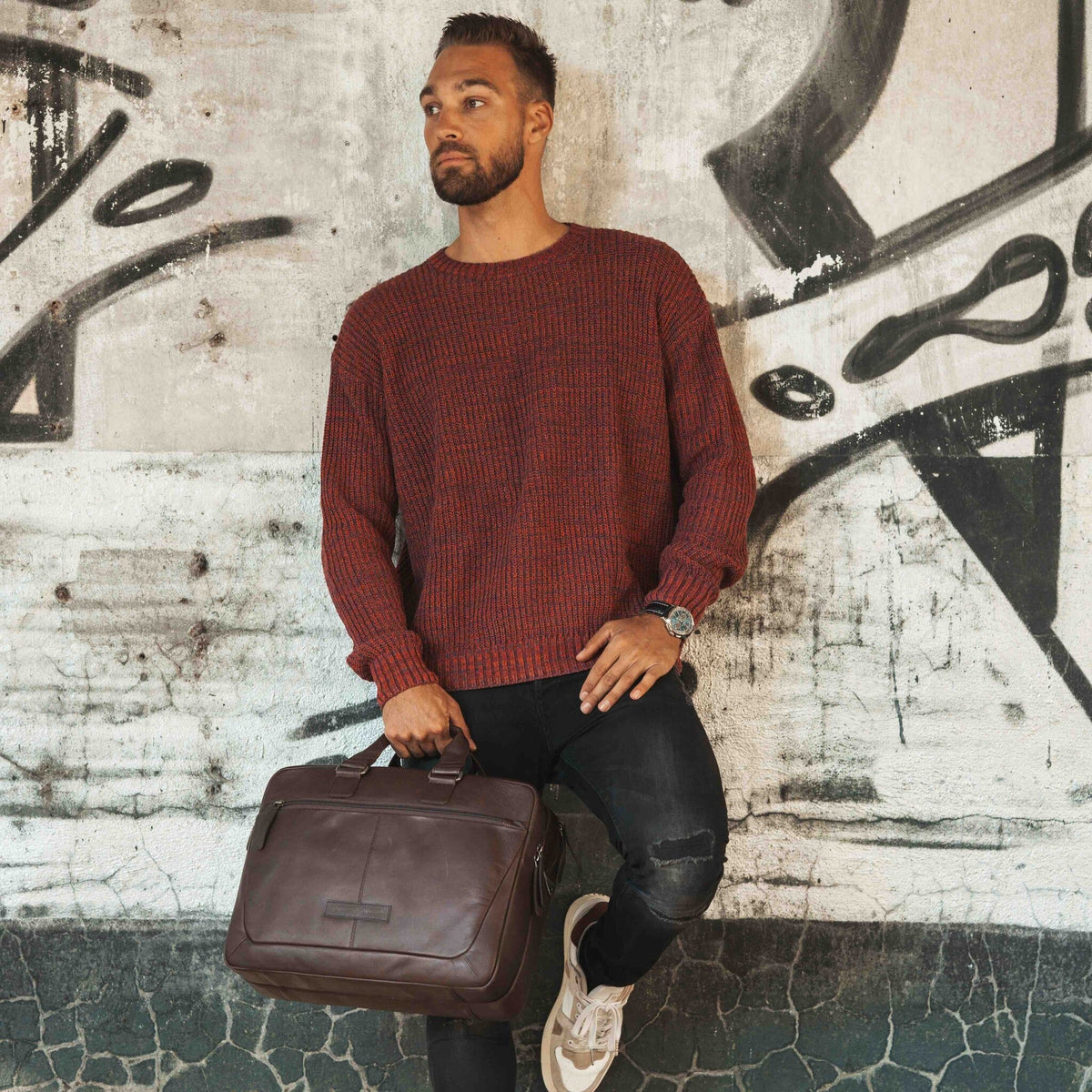 The Chesterfield Brand - Seth Laptopväska #Färg_Brun