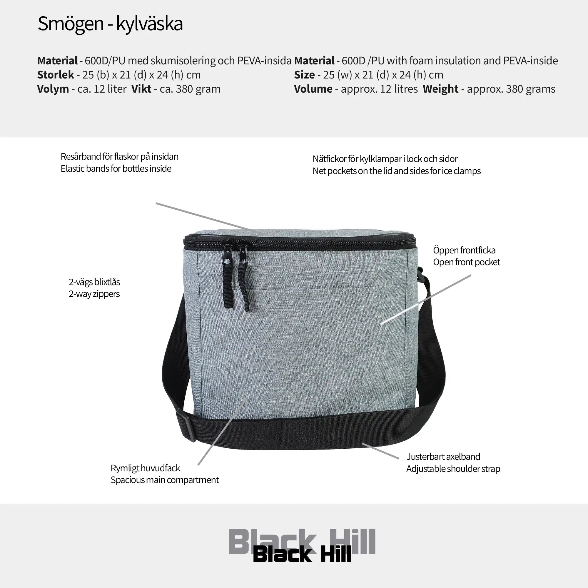 Black Hill - Smögen - kylväska #Färg_Svart