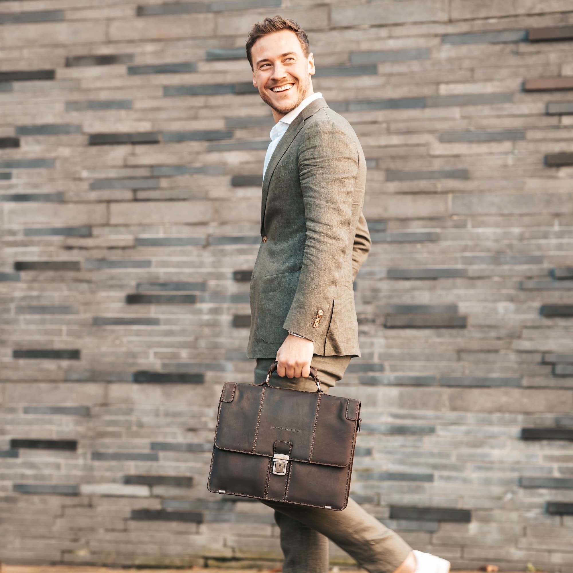The Chesterfield Brand - Stuttgart Portfölj #Färg_Stuttgart_Brown