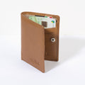 Tony Perotti - Furbo Pure Mini Vegetale Plånbok i läder med sedelfack och myntfack #Färg_Miele