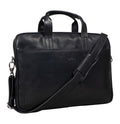 Tony Perotti - Vegetale Laptopväska i läder med 1 fack, smal #Färg_Svart