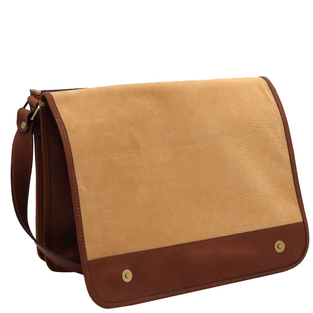 Tuscany Leather TL Messenger Axelremsväska #Färg_Brun