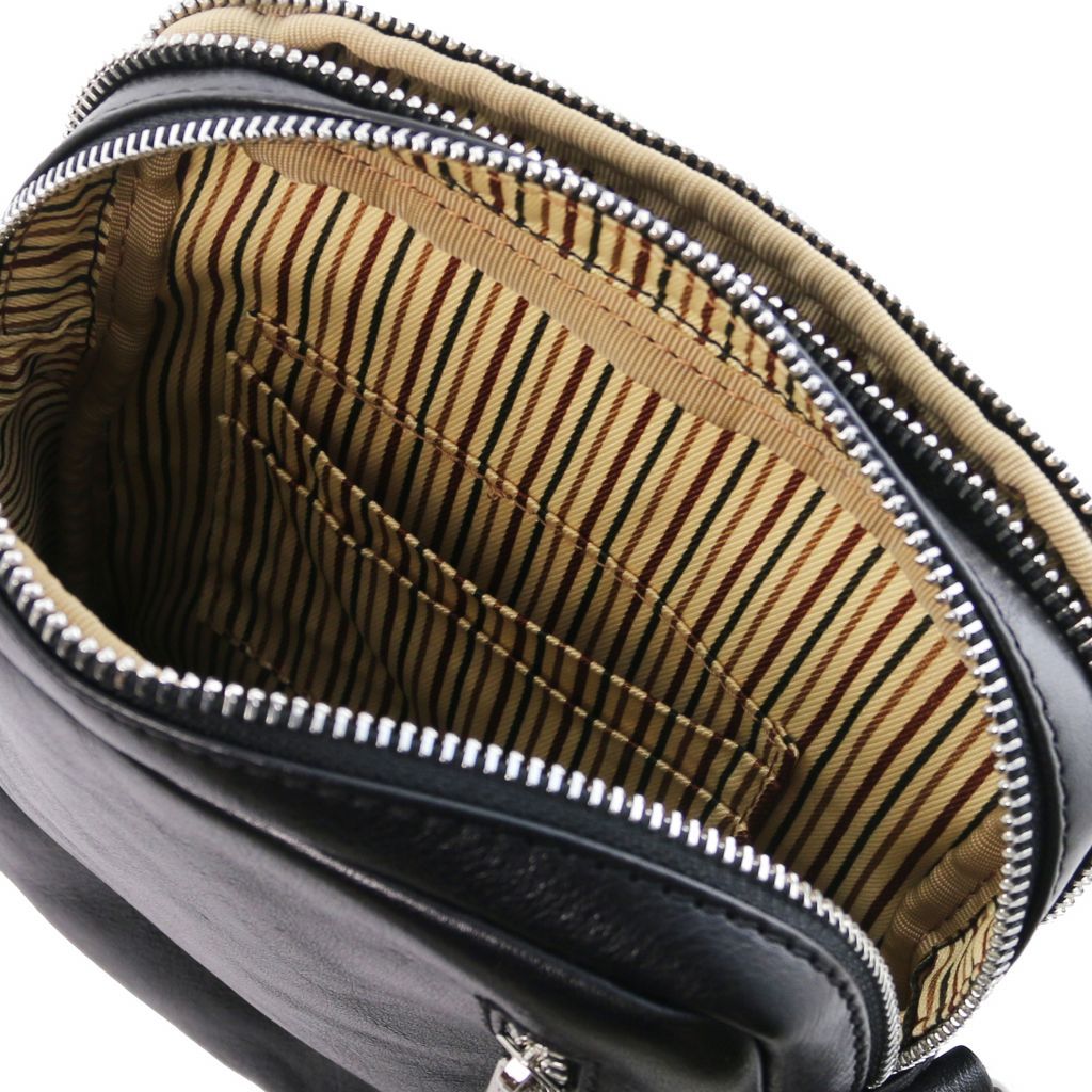 Tuscany Leather Larry Axelremsväska #Färg_Svart