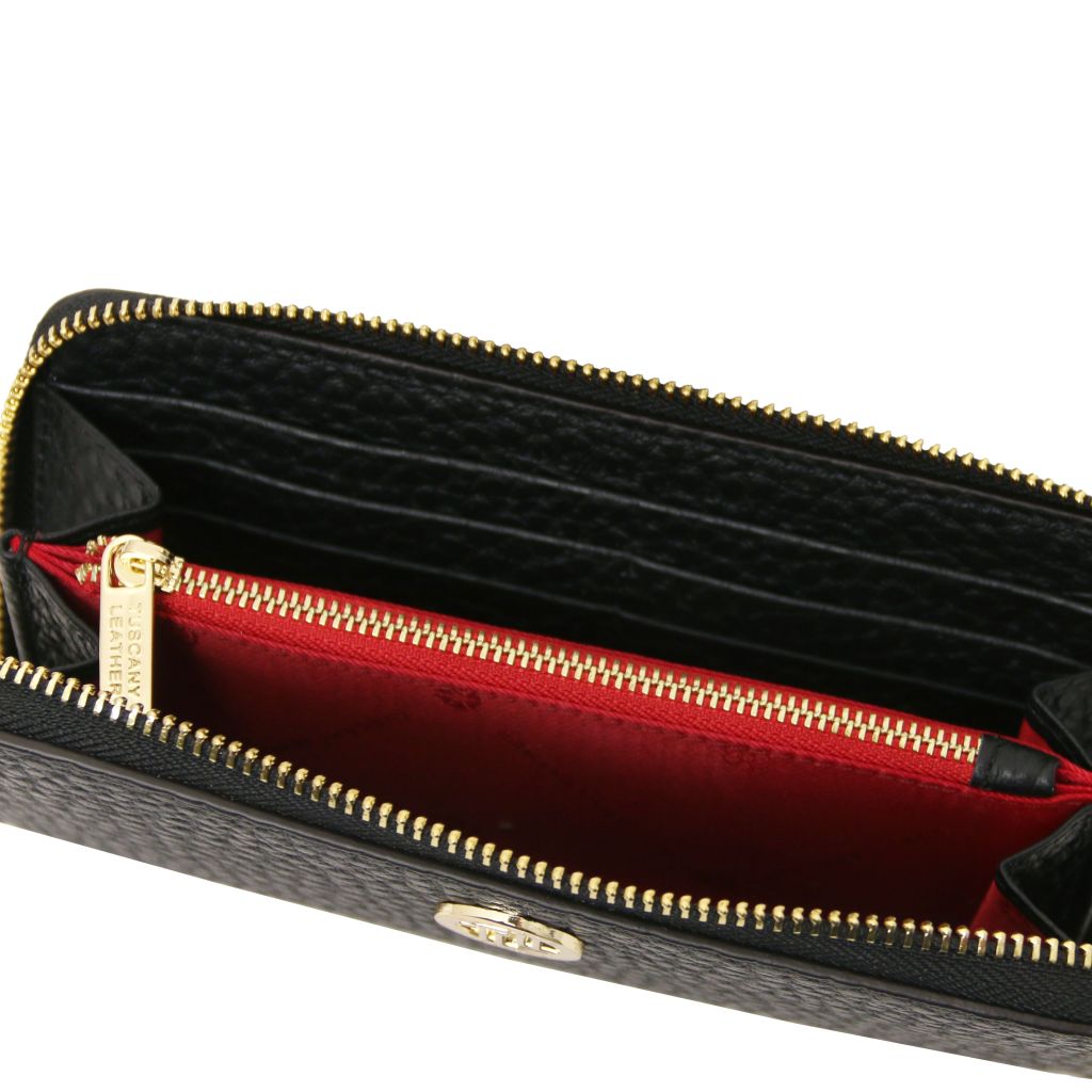 Tuscany Leather Financier Plånbok #Färg_Svart