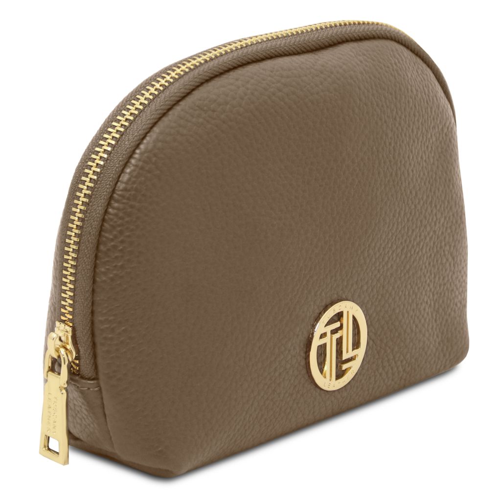 Tuscany Leather Vera Necessär #Färg_Mörk Taupe
