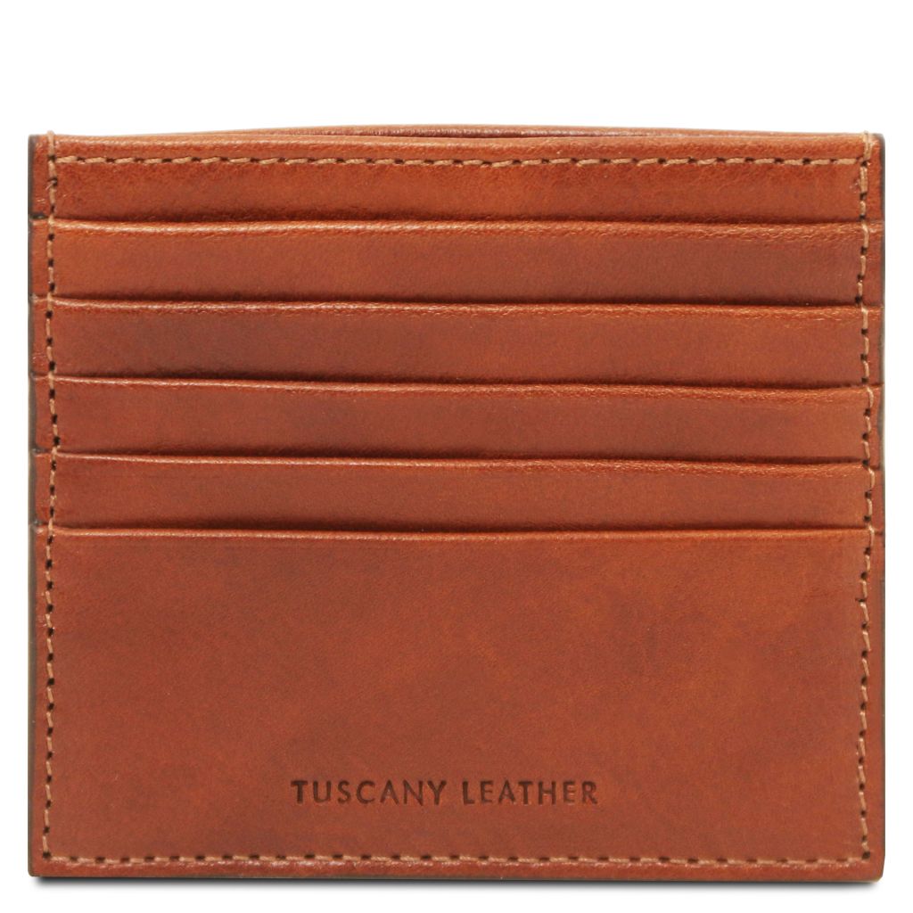 Tuscany Leather Card Holder Korthållare #Färg_Cognac