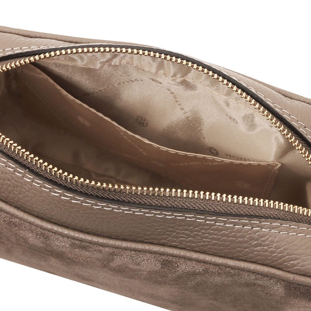 Tuscany Leather Chantilly Axelremsväska #Färg_Taupe