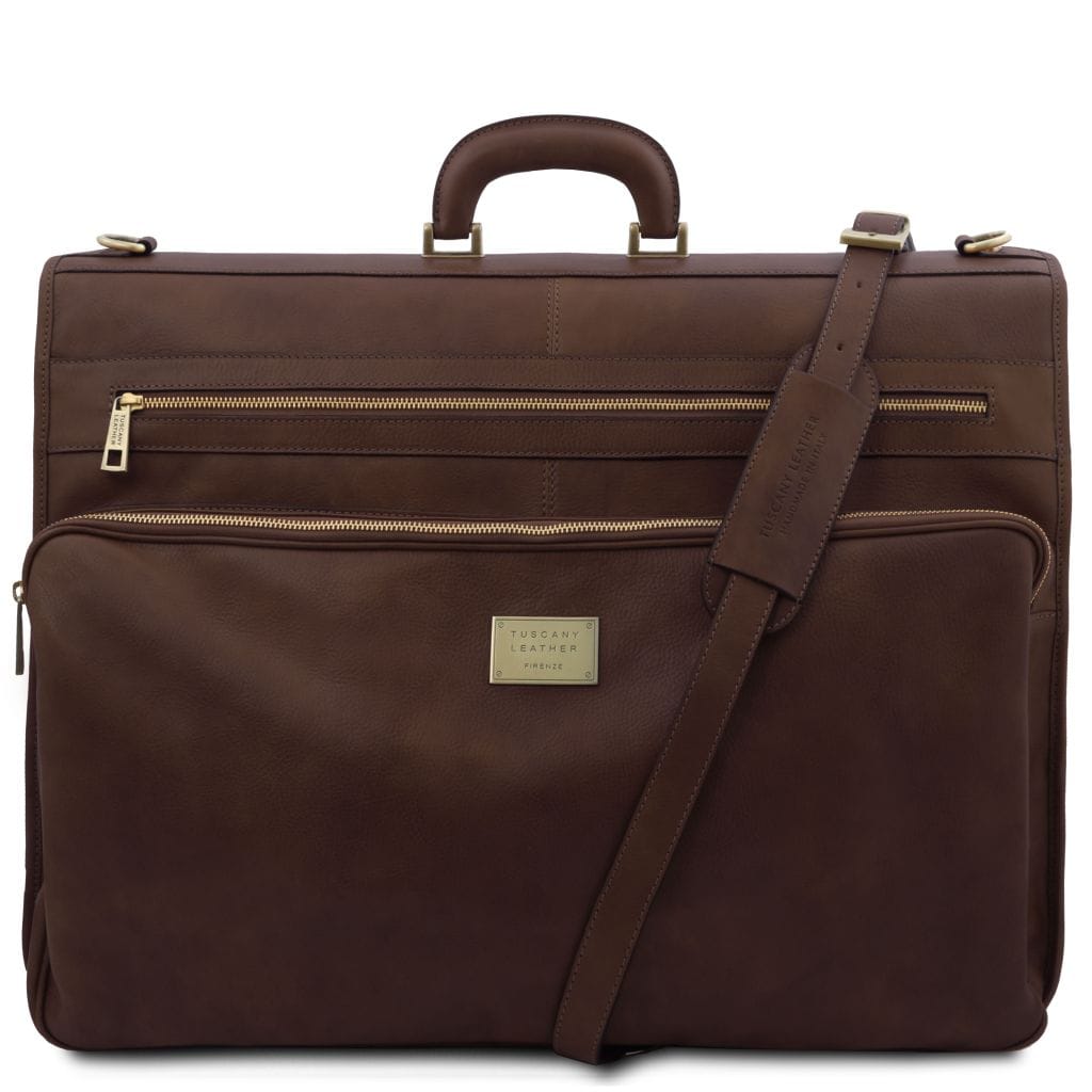 Tuscany Leather Papeete Kostymväska #Färg_Mörkbrun