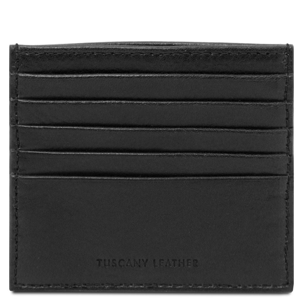 Tuscany Leather Card Holder Korthållare #Färg_Svart