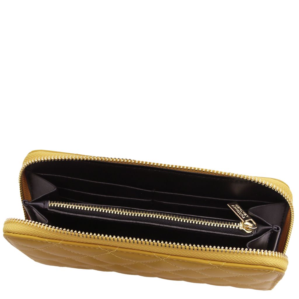 Tuscany Leather Penelope Plånbok #Färg_Senap