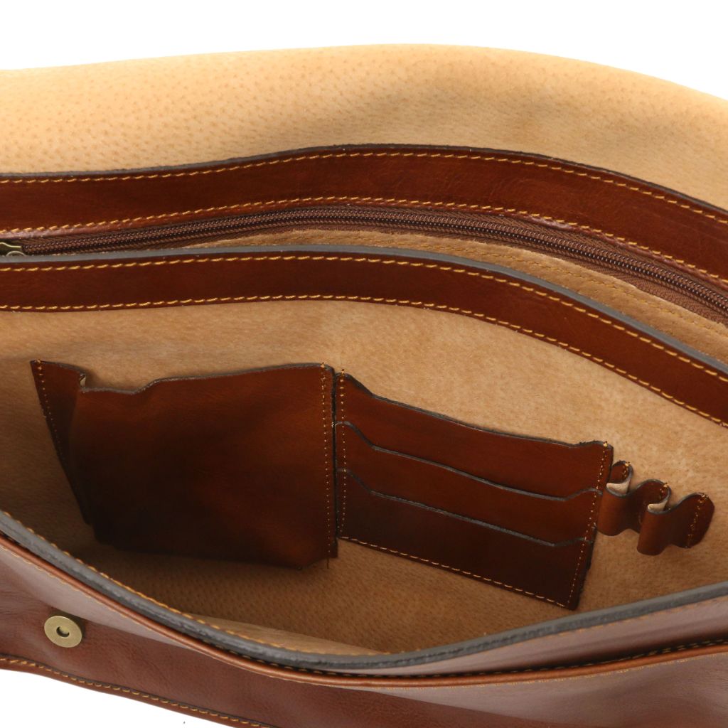 Tuscany Leather TL Messenger Axelremsväska #Färg_Brun