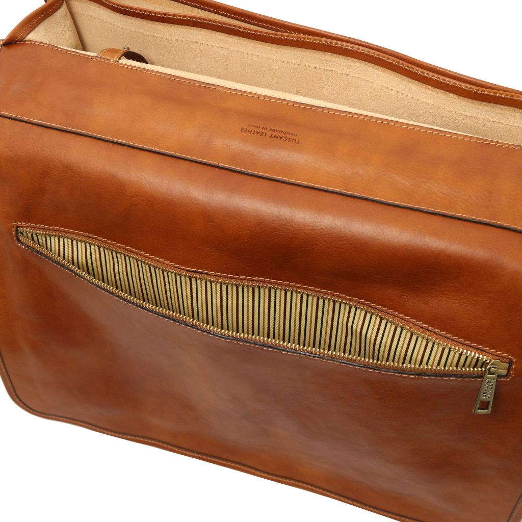 Tuscany Leather Ancona Datorväska #Färg_Cognac