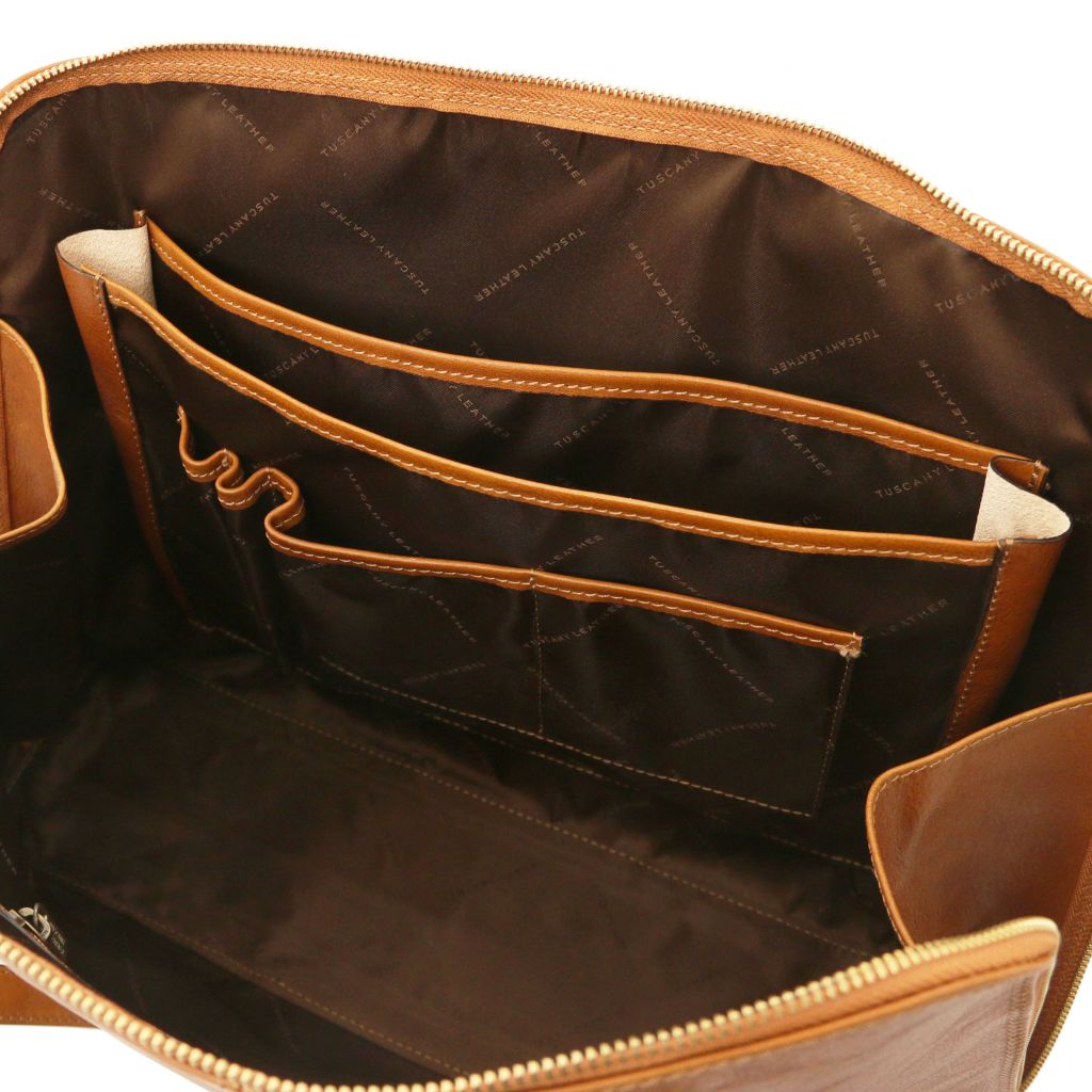 Tuscany Leather Ravenna Datorväska #Färg_Cognac