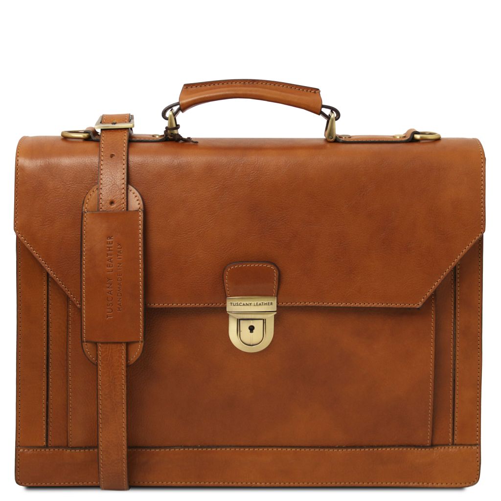 Tuscany Leather Cremona Portfölj #Färg_Cognac