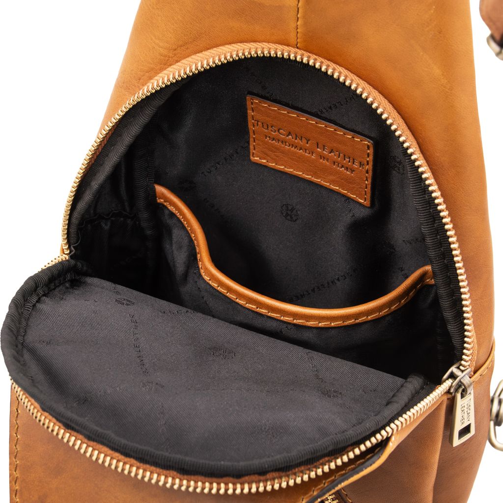 Tuscany Leather Kevin Slingväska #Färg_Cognac