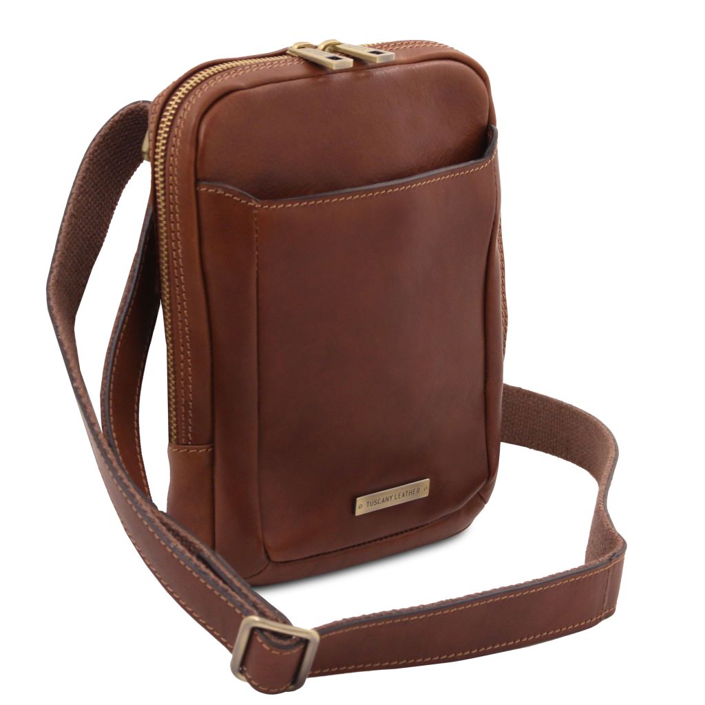 Tuscany Leather Mark Axelremsväska #Färg_Brun