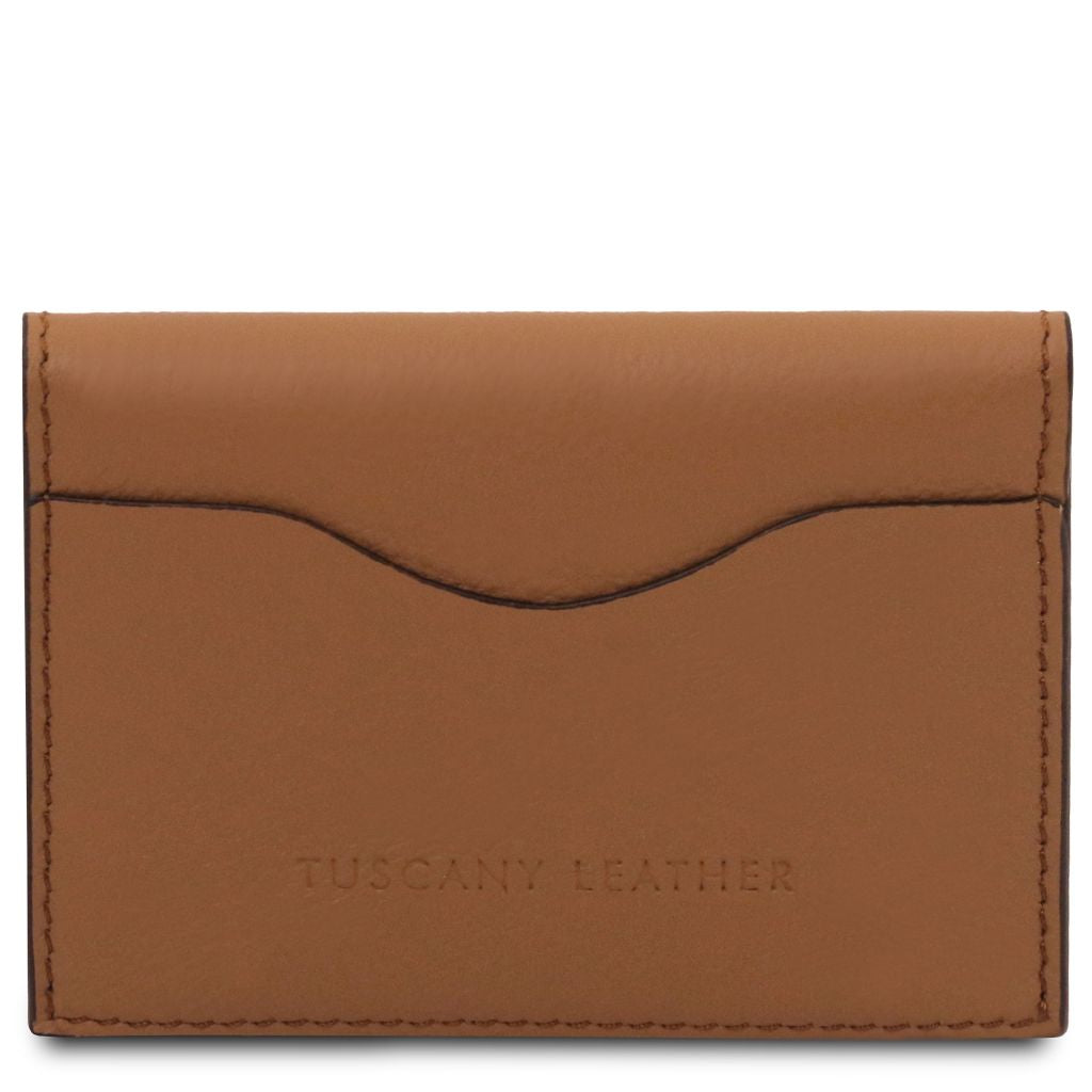 Tuscany Leather Leather Business Card Korthållare #Färg_Cognac