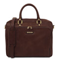 Tuscany Leather Pisa Datorväska #Färg_Mörkbrun