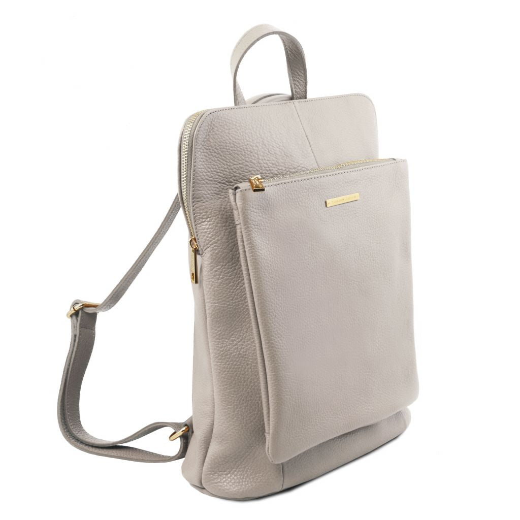 Tuscany Leather TL Bag Ryggsäck #Färg_Ljusgrå
