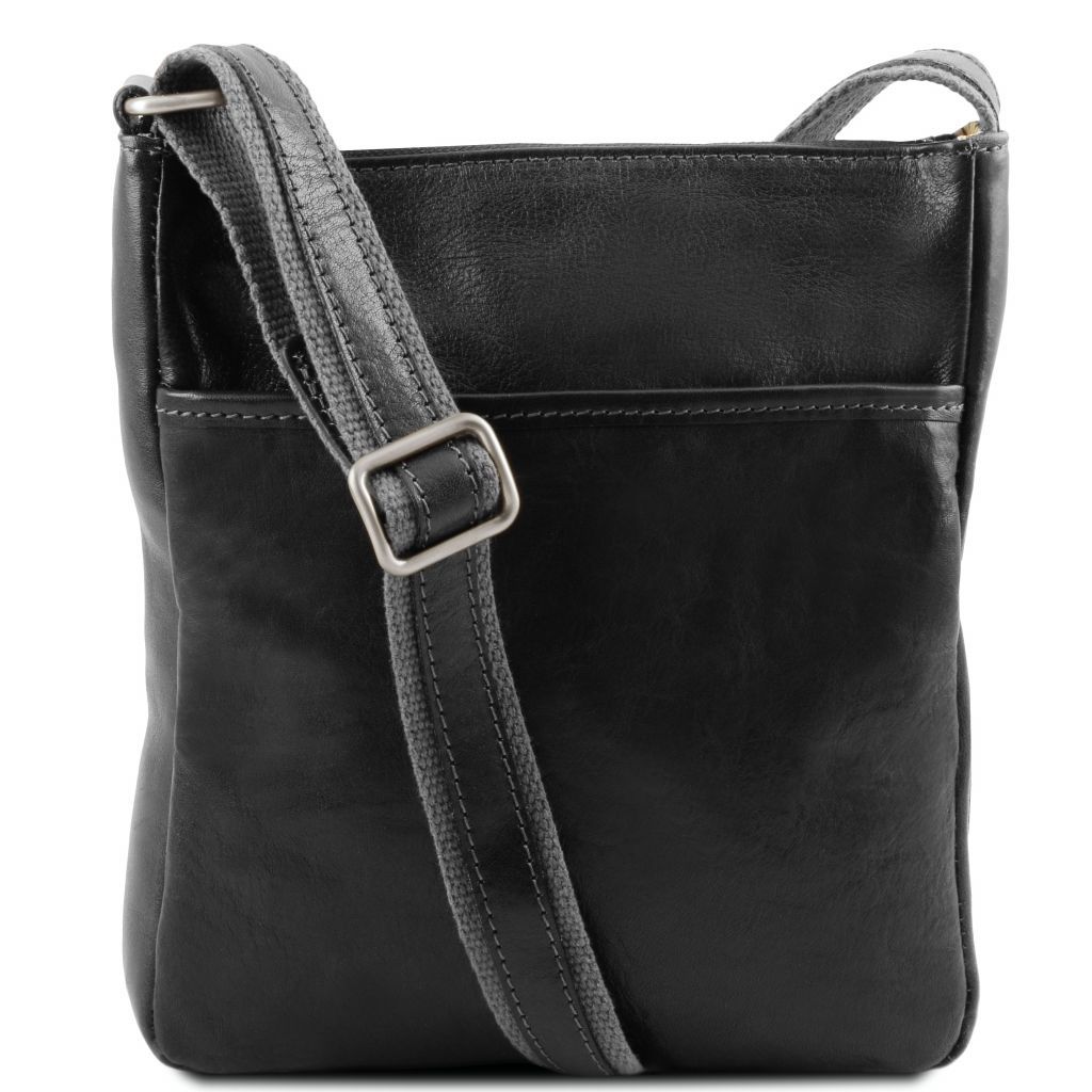Tuscany Leather Jason Axelremsväska #Färg_Svart