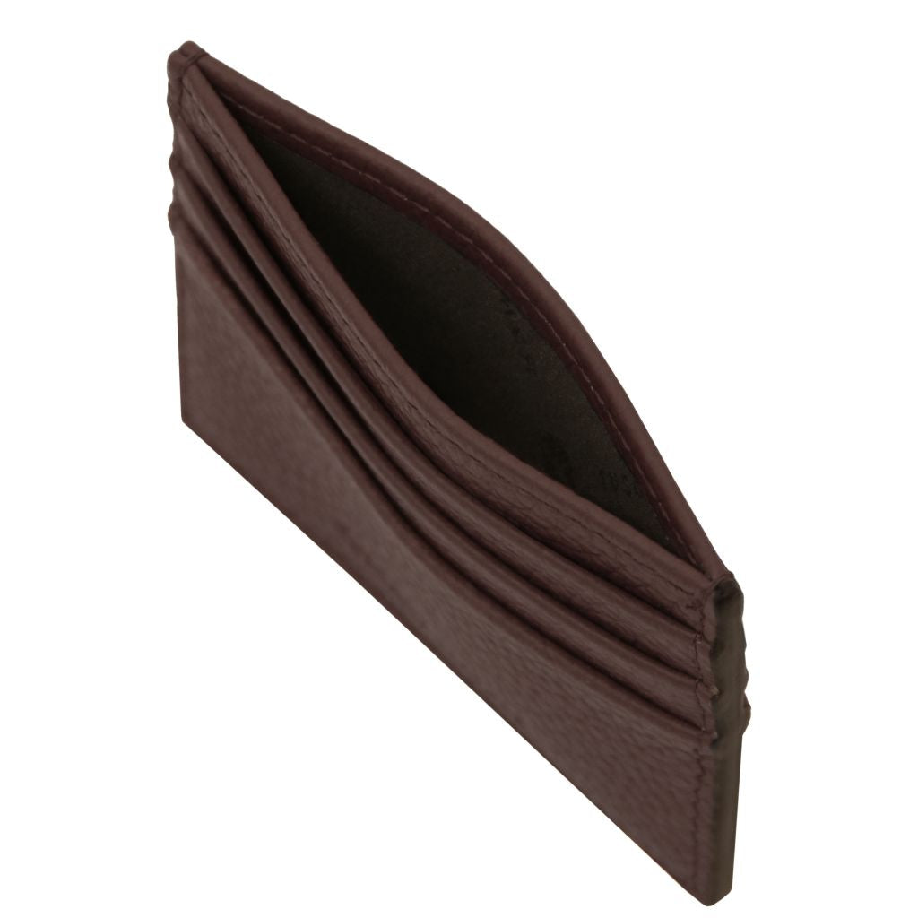 Tuscany Leather Card Holder Korthållare #Färg_Kaffe