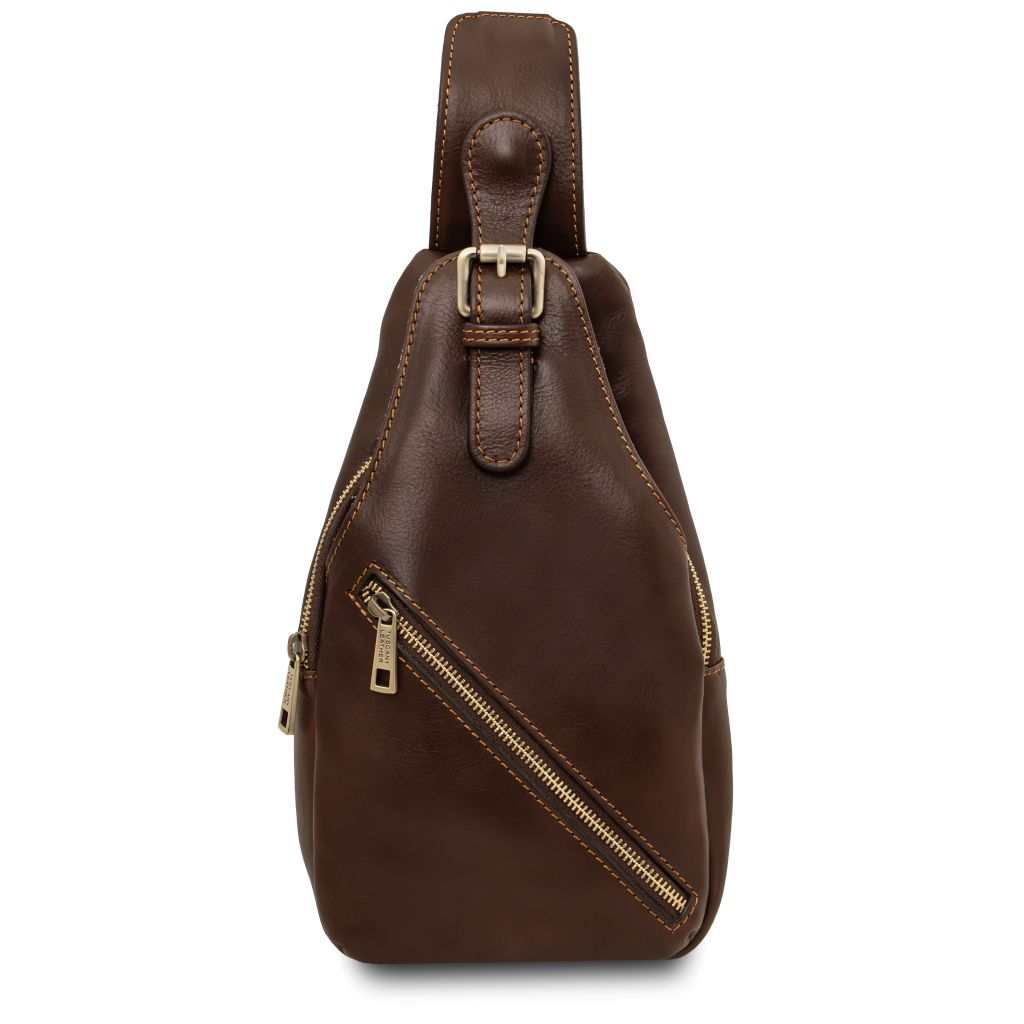 Tuscany Leather Kevin Slingväska #Färg_Mörkbrun