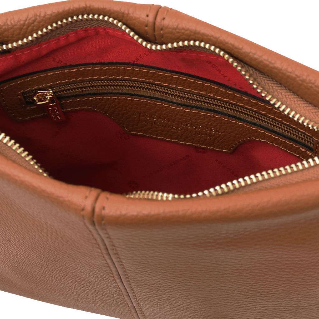 Tuscany Leather TL Bag Axelremsväska #Färg_Cognac