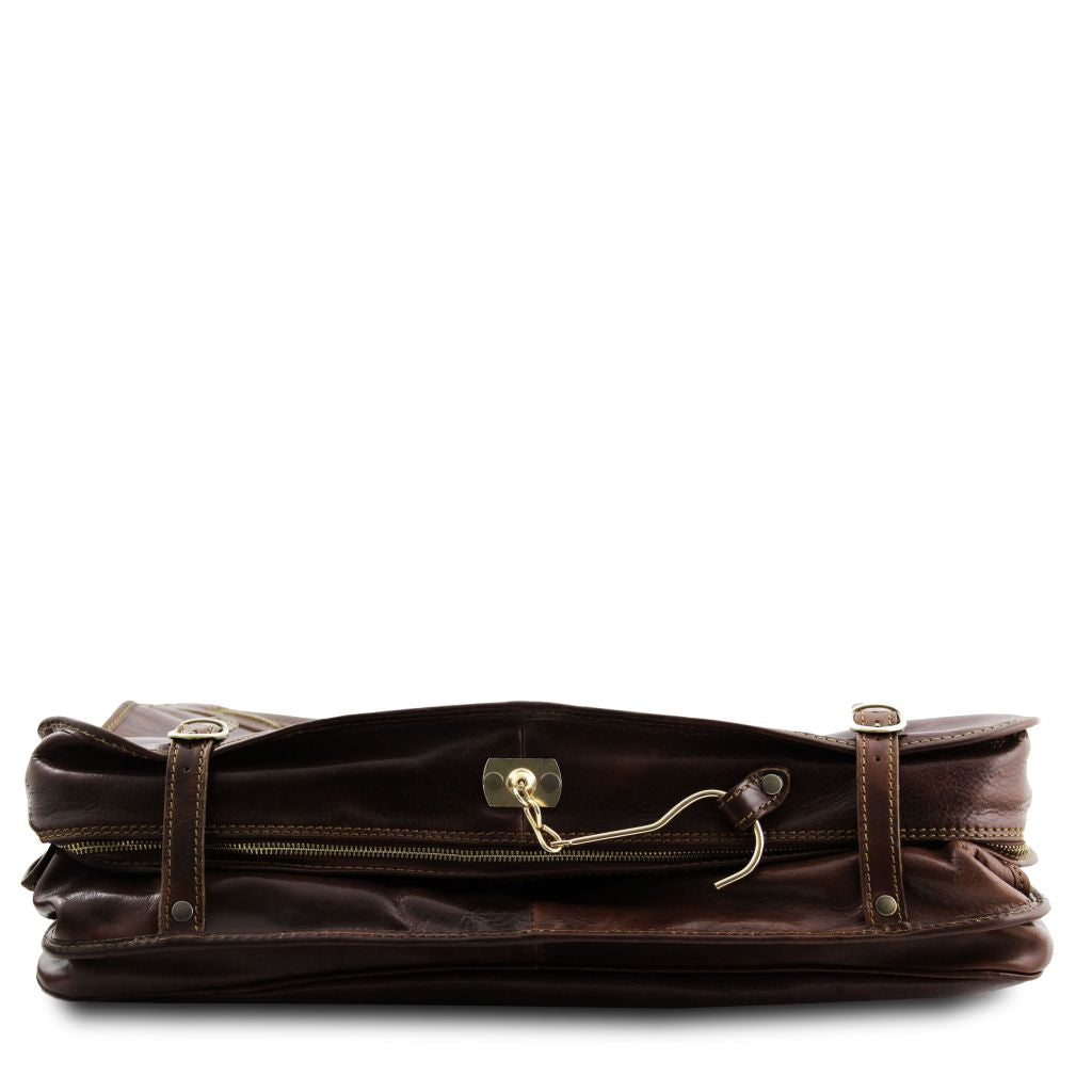 Tuscany Leather Papeete Kostymväska #Färg_Mörkbrun
