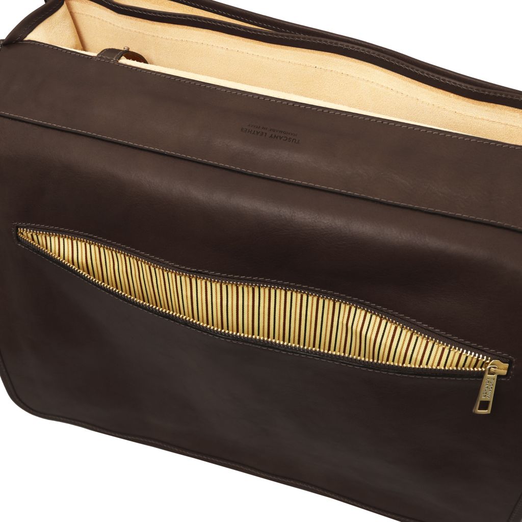 Tuscany Leather Ancona Datorväska #Färg_Mörkbrun