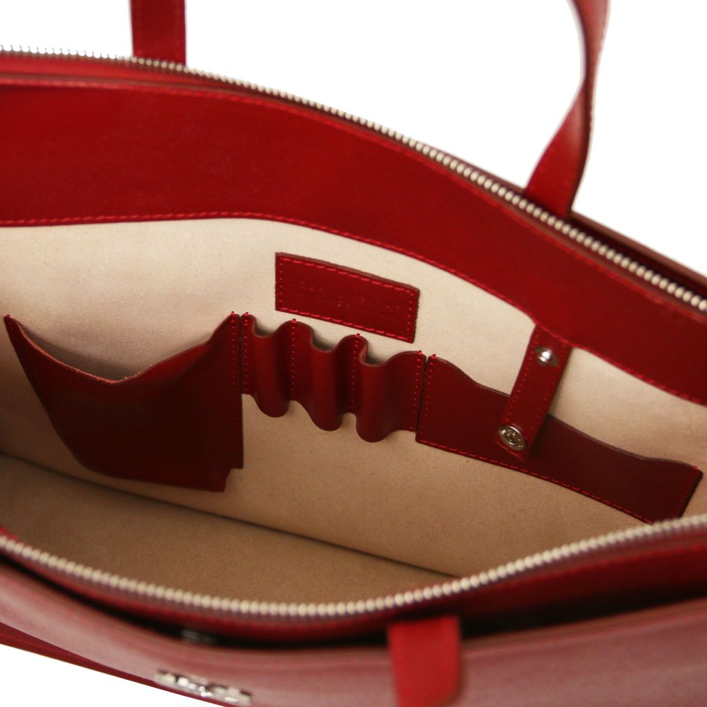 Tuscany Leather Palermo Datorväska #Färg_Röd