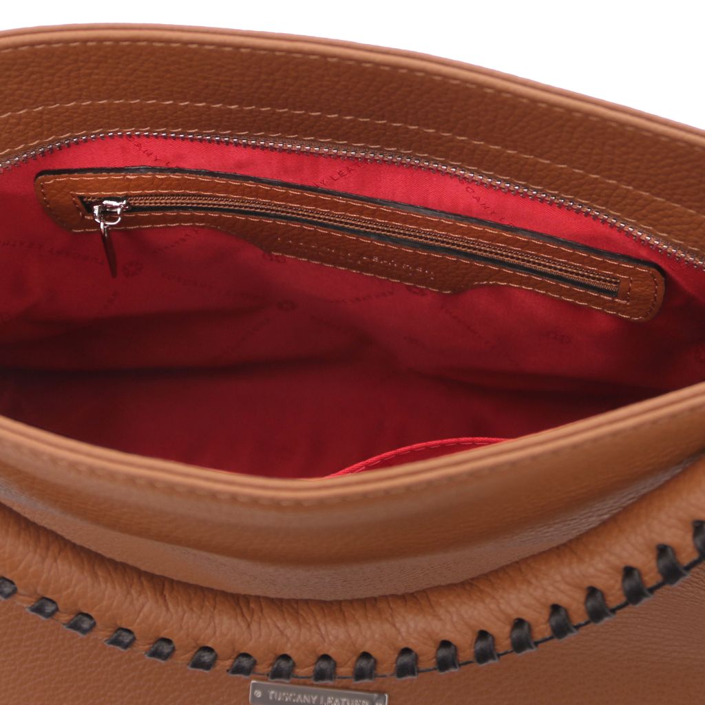 Tuscany Leather TL Bag Handväska #Färg_Cognac