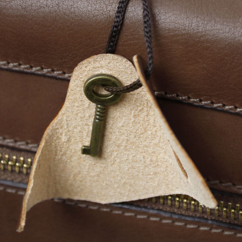 Tuscany Leather Cremona Portfölj #Färg_Mörkbrun