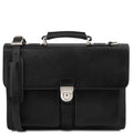 Tuscany Leather Assisi Datorväska #Färg_Svart