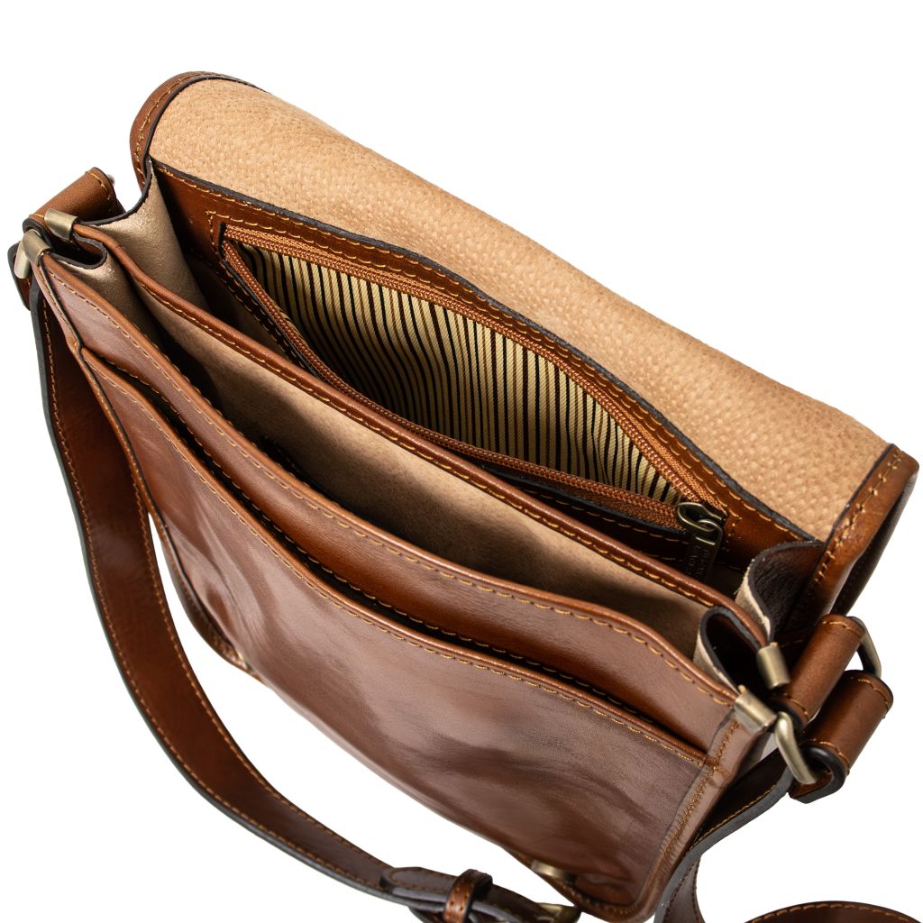 Tuscany Leather TL Messenger Axelremsväska #Färg_Honung