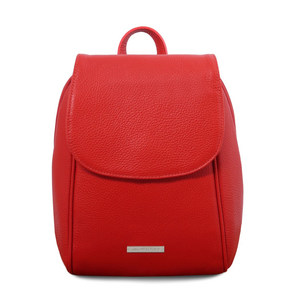 Tuscany Leather TL Bag Ryggsäck #Färg_Läppstift Rött
