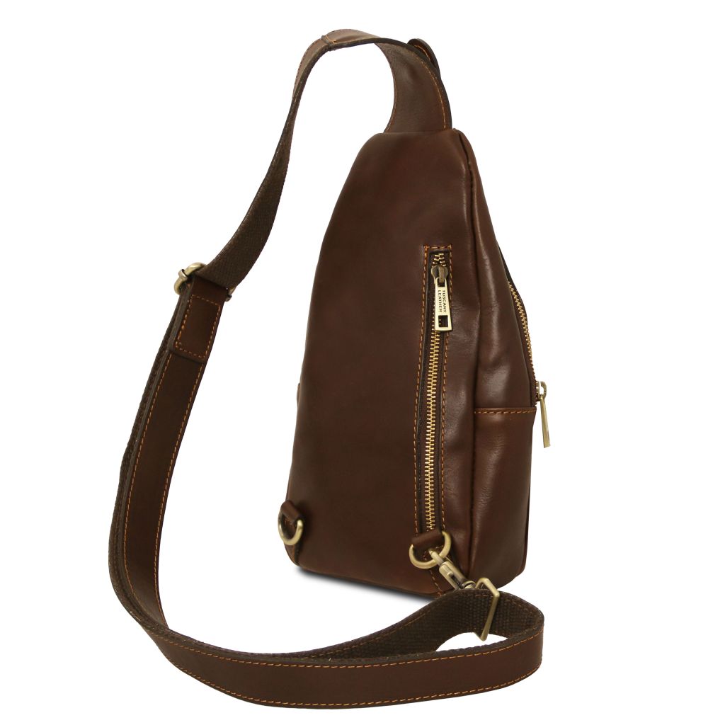 Tuscany Leather Kevin Slingväska #Färg_Mörkbrun