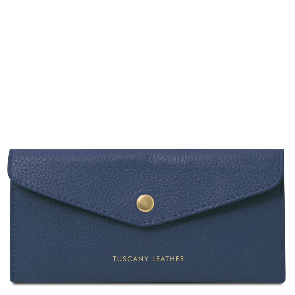 Tuscany Leather Envelope Plånbok #Färg_Mörkblå
