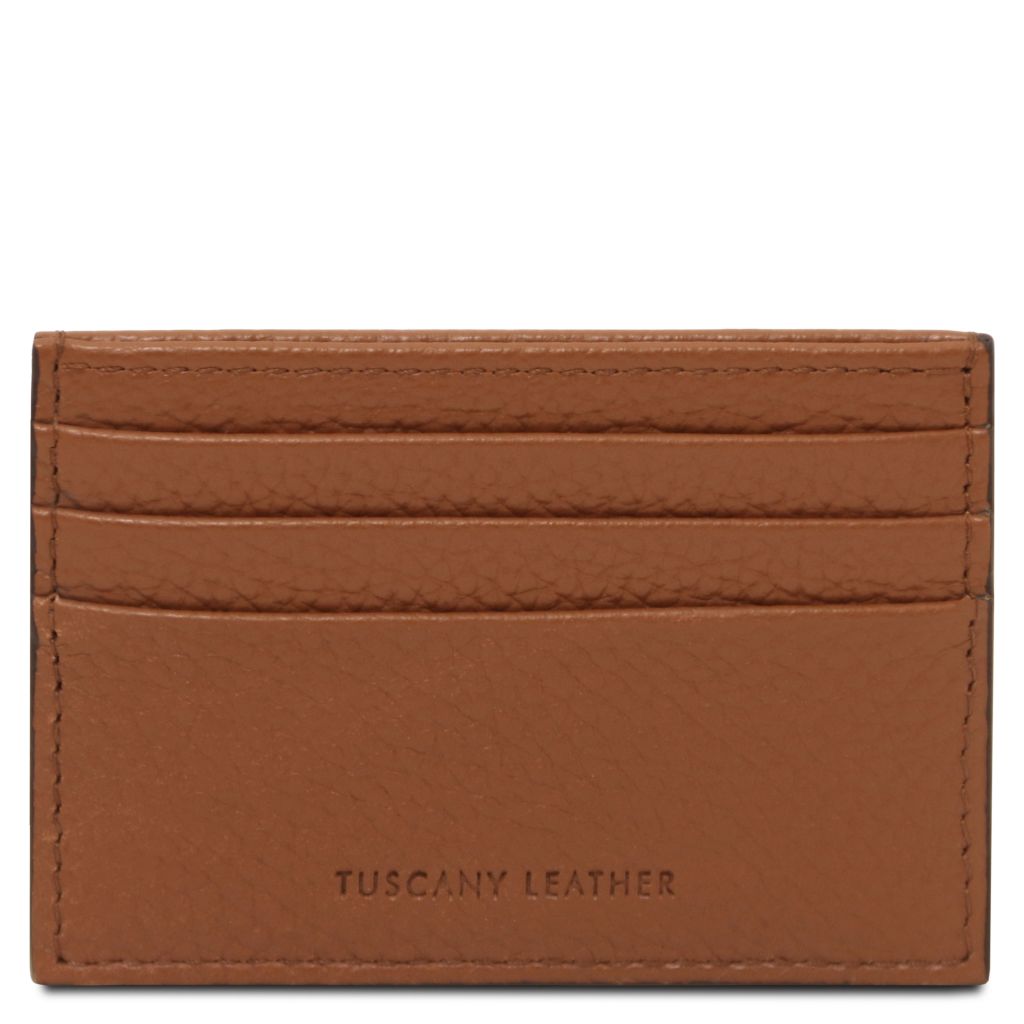 Tuscany Leather Card Holder Korthållare #Färg_Cognac
