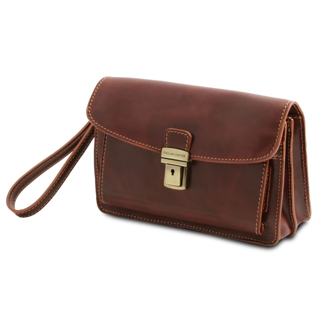 Tuscany Leather Max Handväska #Färg_Mörkbrun