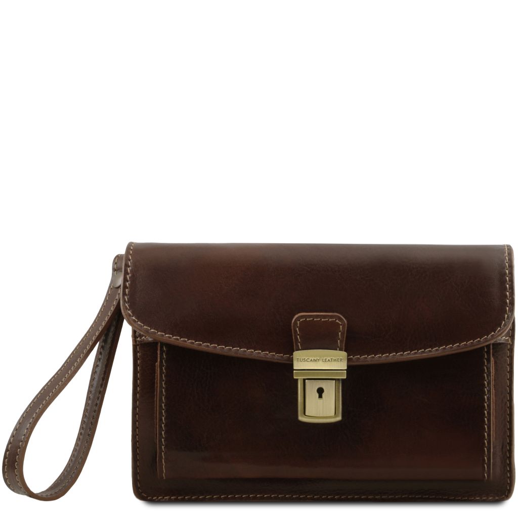 Tuscany Leather Max Handväska #Färg_Mörkbrun