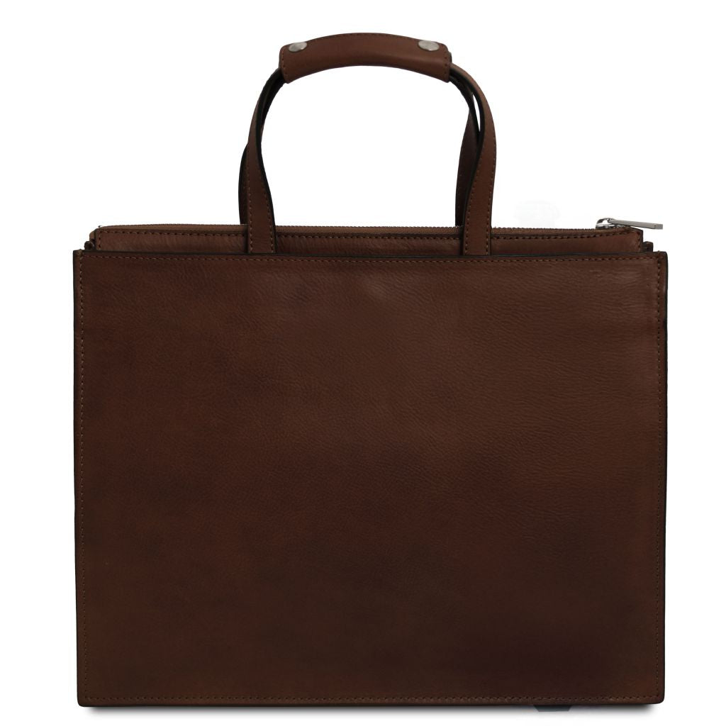 Tuscany Leather Palermo Datorväska #Färg_Mörkbrun