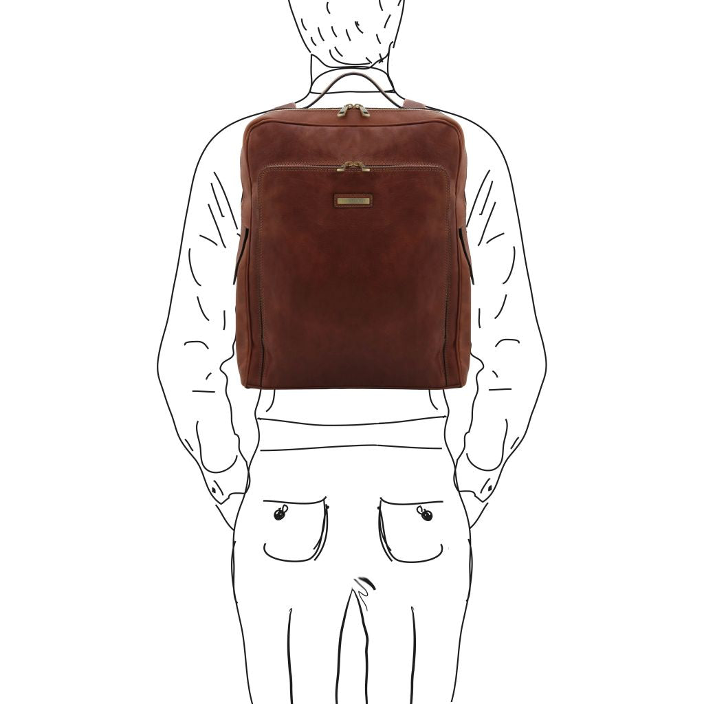 Tuscany Leather Bangkok Datorryggsäck #Färg_Brun