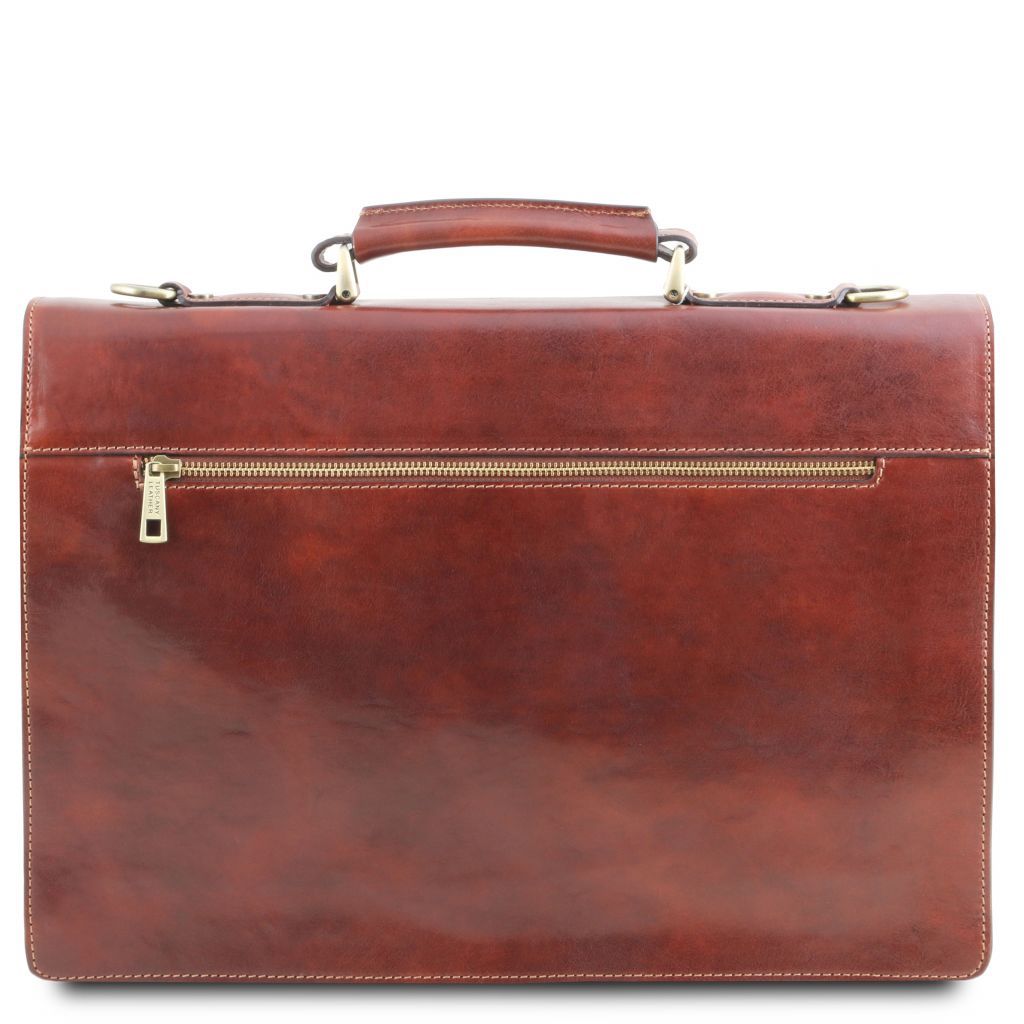 Tuscany Leather Assisi Datorväska #Färg_Brun