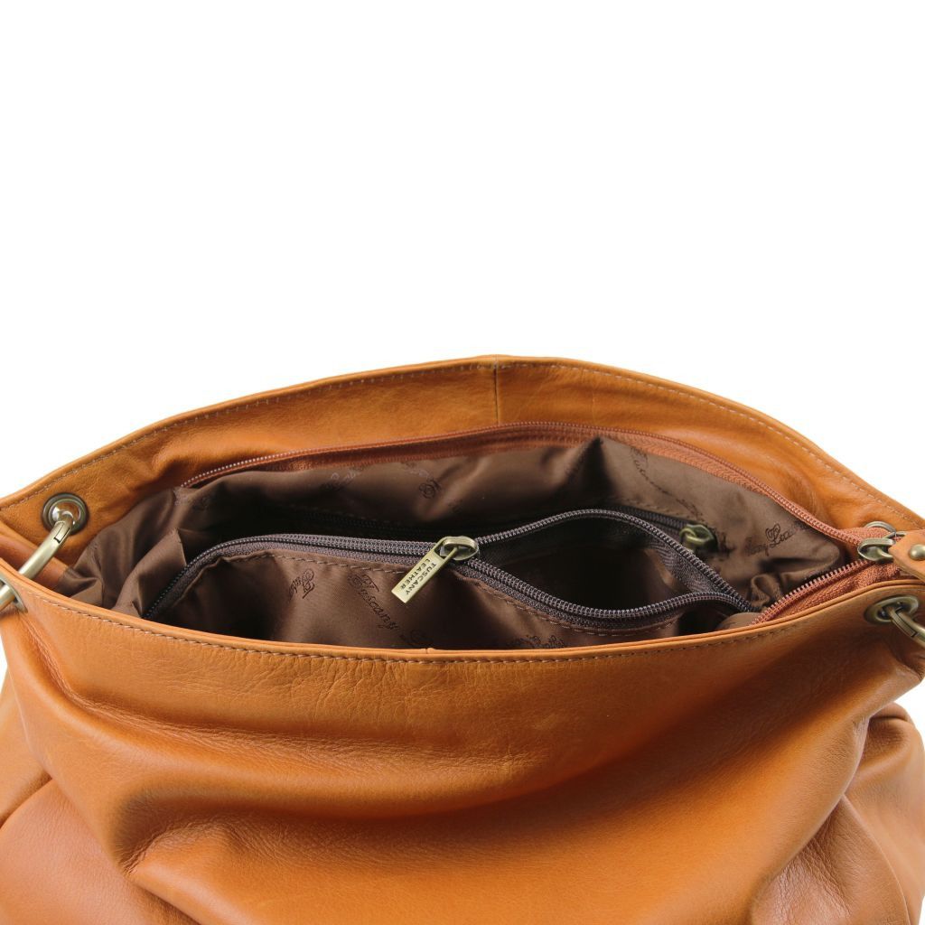 Tuscany Leather TL Bag Axelväska #Färg_Cognac