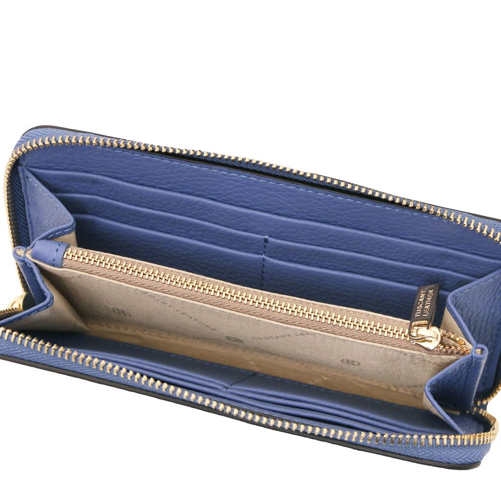 Tuscany Leather Financier Plånbok #Färg_Blå
