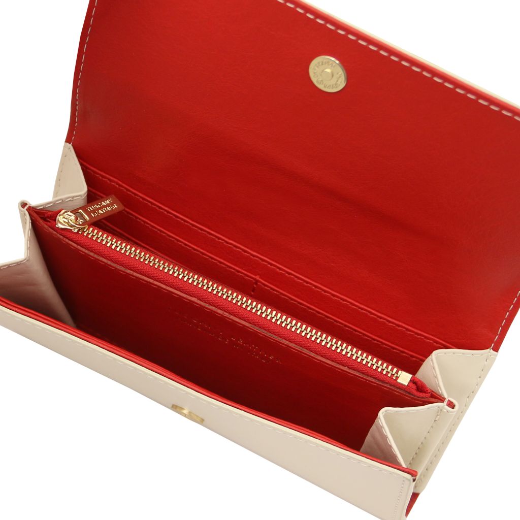Tuscany Leather Diana Plånbok #Färg_Beige