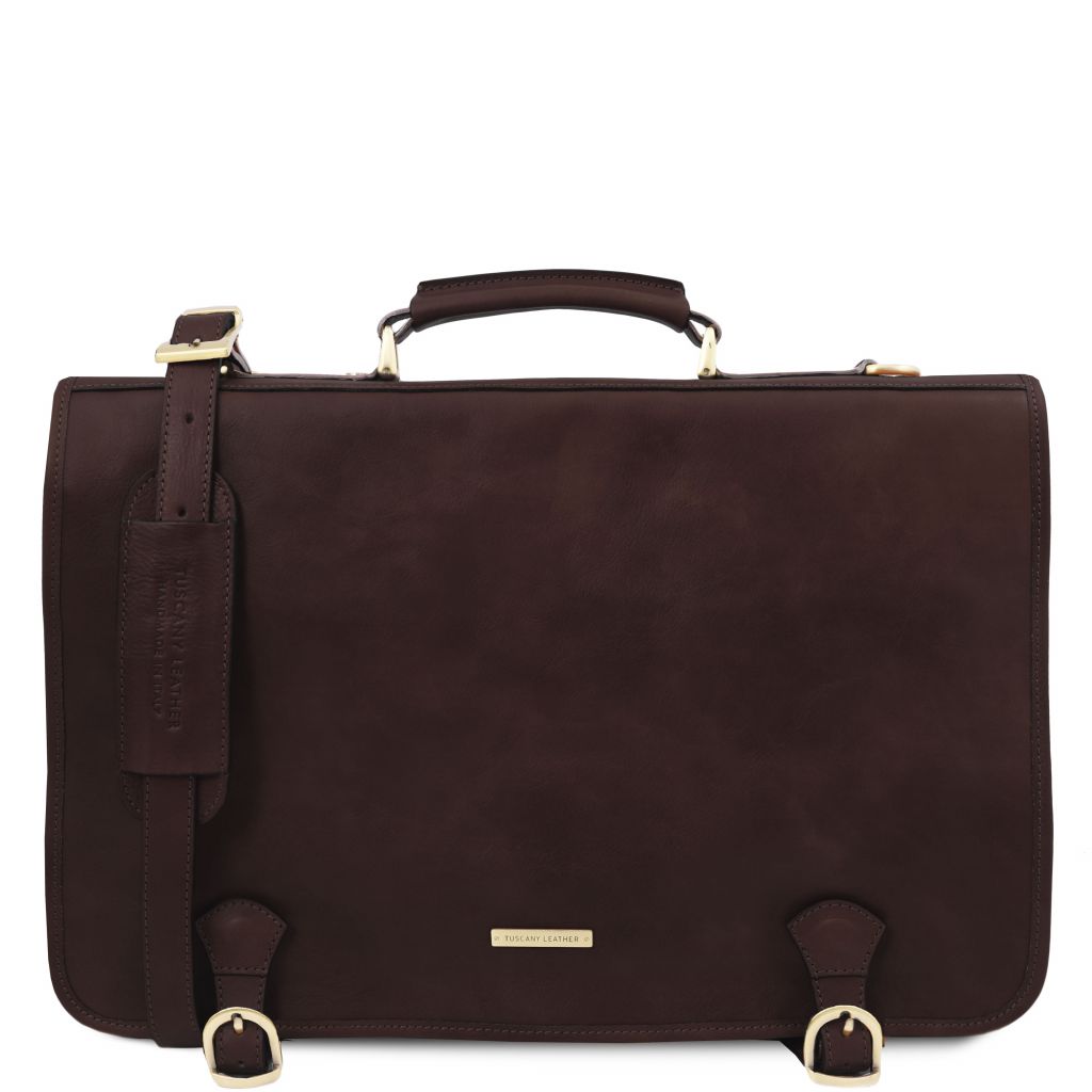 Tuscany Leather Ancona Datorväska #Färg_Mörkbrun