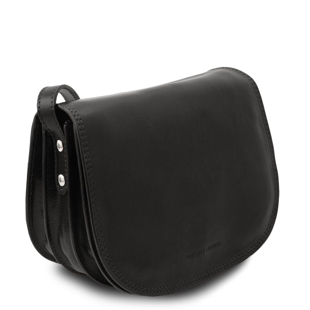 Tuscany Leather Isabella Axelremsväska #Färg_Svart