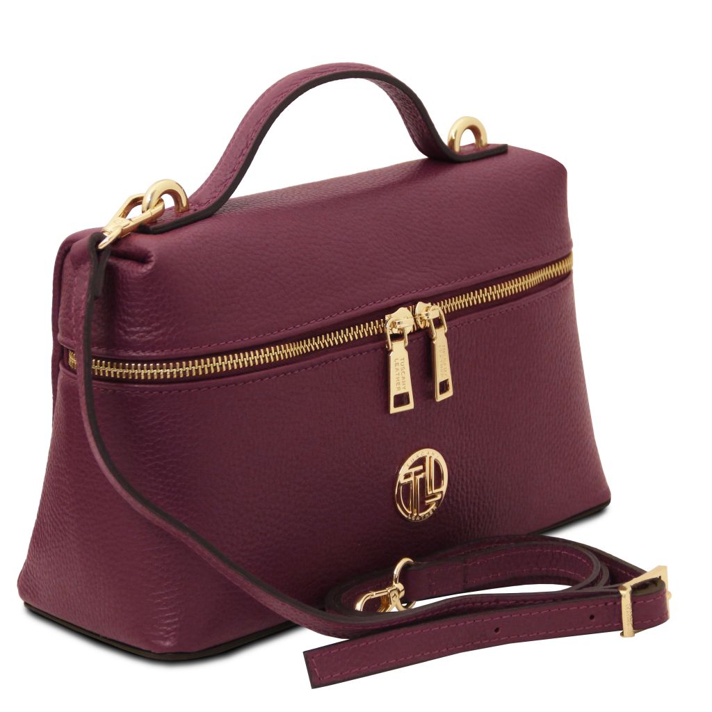 Tuscany Leather Scrigno Handväska #Färg_Bordeaux